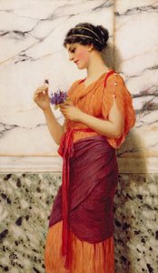 Violets, 1908 by John William Godward